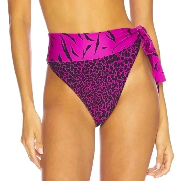 NEW! “Wild Riot” Zebra High Waisted Bikini Bottoms - Picture 1 of 14
